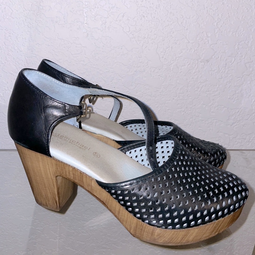 🖤 👠 Black Retro Mary Jane Pumps Heels Size 37 / Size 6.5